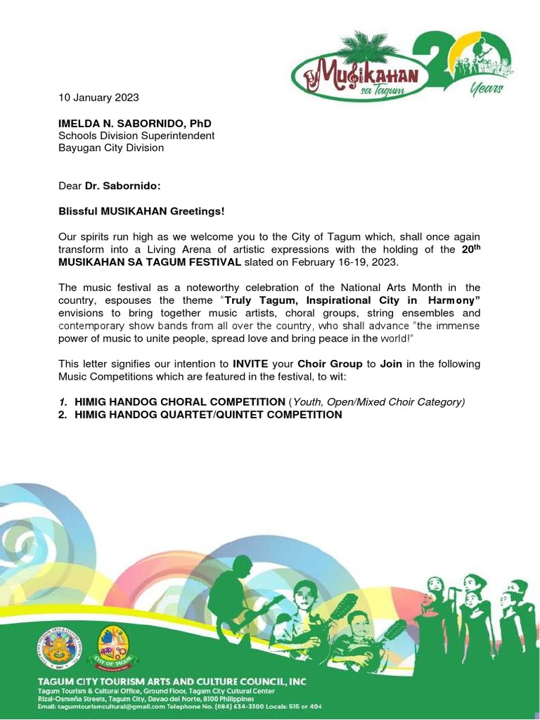 Letter of Invitation | PDF