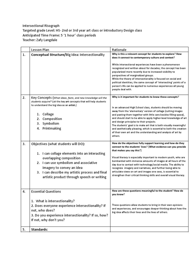 Intersectional Risographics - Lesson Plan-Compressed | Download Free ...