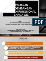 Kebijakan Pengembangan Jabatan Fungsional Tenaga Gizi