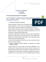 Derecho Comparado: Cuestionario de la 1ra. Facilitación