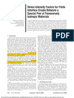 2000 - Stress Intensity Factors For Finite Interface Cracks Between A Special Pair of Transversely Isotropic Materials