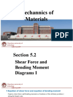 5.2 Shear Force and Bending Moment Diagrams I