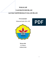 Konsep Kepemilikan Dalam Islam