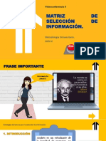 Modulo 4 - Matriz D Selección de Información