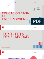 Módulo 3: Educación para el emprendimiento