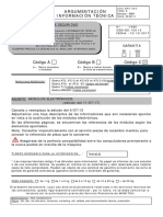 Código A Código B Código C: Argumentación Información Técnica