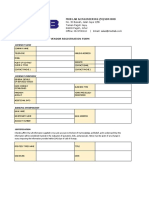 Blank Form - Vendor Registration Form