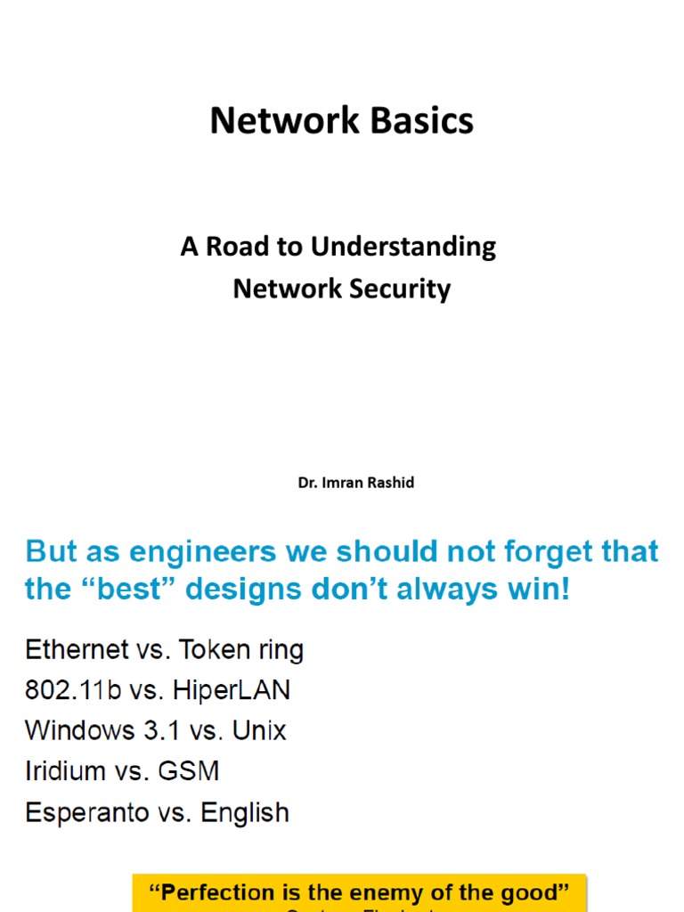Network Basics A Road To Understanding Network Security PDF Ip