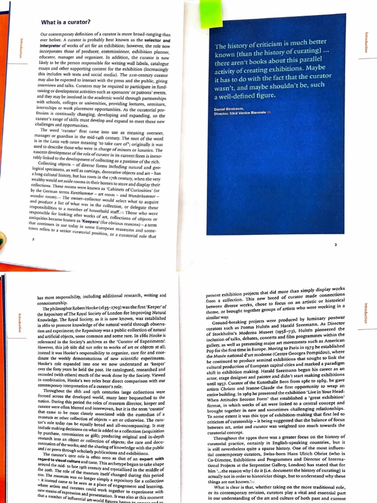 What is a curator Adrian PDF