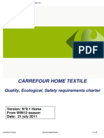 Carrefour Home Textile Quality Charter