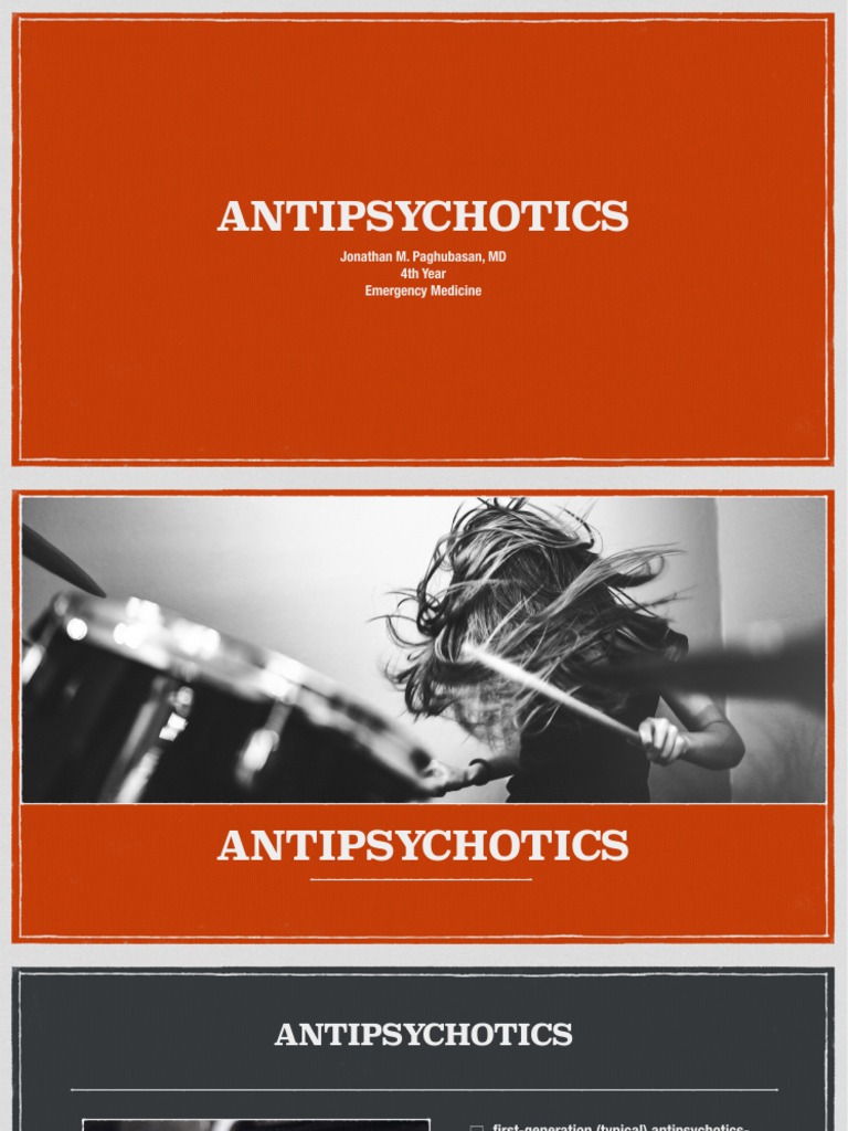 Antipsychotics Guide for Emergency Medicine PDF Antipsychotic
