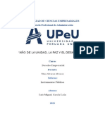 "Año de La Unidad, La Paz Y El Desarrollo.: Facultad de Ciencias Empresariales Escuela Profesional de Administración