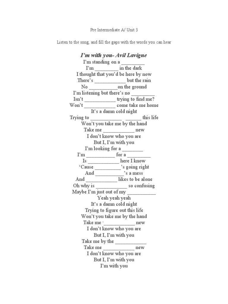 Friday i am in love song pdf