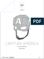 Capitan America - Paper Shapes