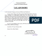 Tax Advisory On Filing of 2021 Annual Information Return of Income