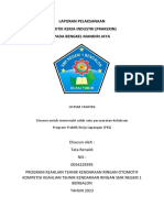 Laporan Pelaksanaan Praktik Kerja Industri (Prakerin) Pada Bengkel Mandiri Jaya