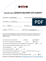 Show Me Weights Delivery Site Survey: Cortney Ellis and TJ Janssen Janssen Household