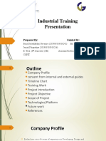 Industrial Training Presentation: Prepared By: Guided by