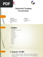 Industrial Training Presentation: Prepared By: Guided by