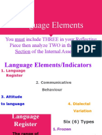 Language Elements