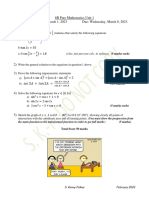 Term 2 Homework 3 - Trigonometric Equations, Functions & Proofs