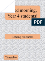 8 Reading Timetables