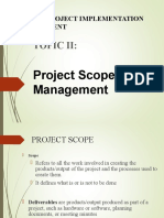 Project Management Scope