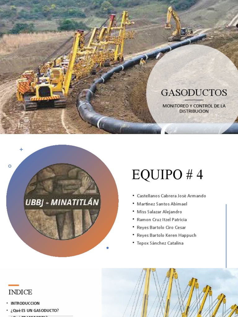 Equipo 4 - GASODUCTOS | PDF | Transporte por tubería | Gas natural