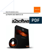 BOLETIN PUNTO DE VENTA 9.10 Software A2