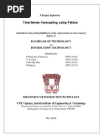 Time Series Forecasting Using Python: Bachelor of Technology Information Technology