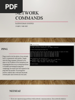 Network Commands: Rajesh Kumar Gunupudi It Dept, Vnrvjiet