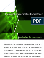 Learning Communicative Competence