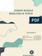 Peradaban Bangsa Babilonia & Persia