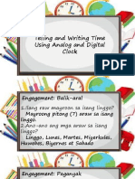 Telling and Writing Time Using Analog and Digital Clock