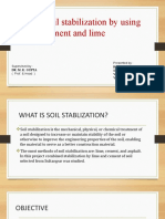Soil Stabilization by Using Cement and Lime: Supervised By: (Prof. & Head) Presented by
