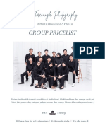 Group Pricelist: Threeangle Photography