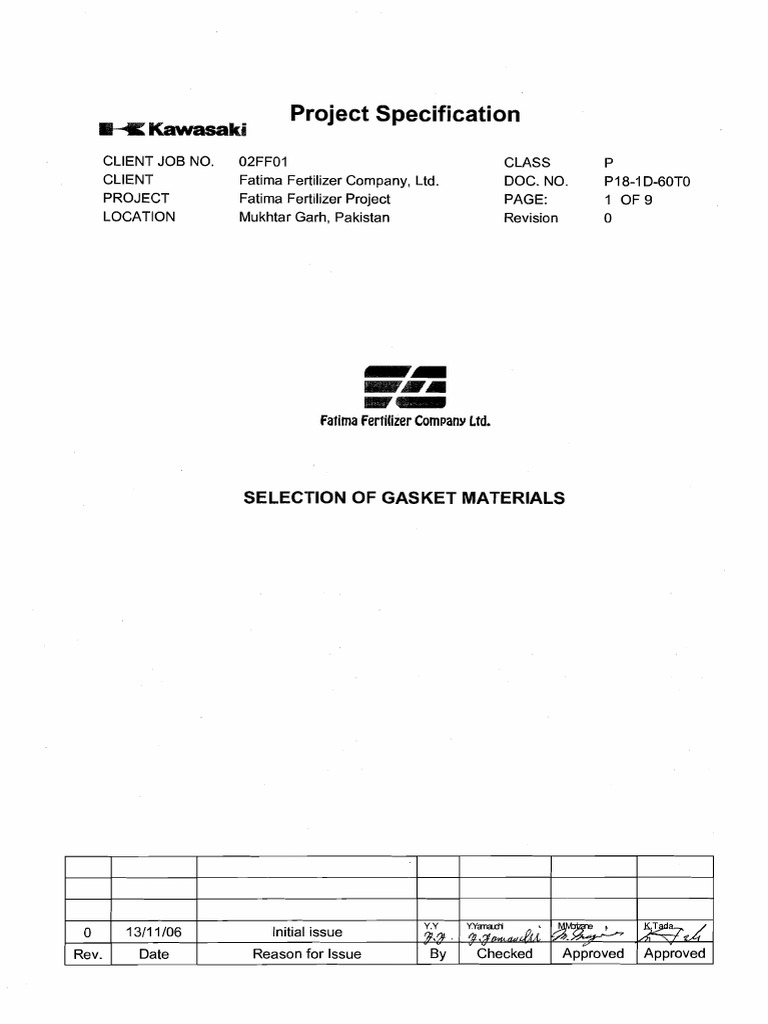 P181D60T0R0 Selection of Gasket Materials PDF