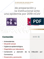 Plan de Preparación Y Respuesta Institucional Ante Una Epidemia Por 2019-Ncov