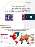 Plan de Preparación y Respuesta Institucional Ante Una Epidemia Por COVID-19