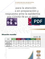 Plan para La Atención Médica en Preparación y Respuesta Ante La Epidemia Por COVID-19 en El IMSS