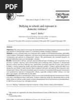 Baldri (2003) Bullying in Schools and Exposure to Domestic Violence