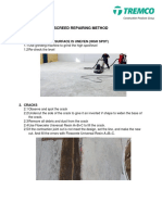 Screed Repairing Method: 1. The Level of The Surface Is Uneven (High Spot)