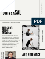 Diseño Universal: Un Proyecto de La Gente y para La Gente