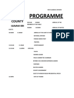 Programme: Hadado Sub-County Jamhuri