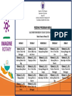 Feeding Program Menu: Daily Menu Sponsored By: Rotary Club of Angeles Kuliat Month of January To February 2023