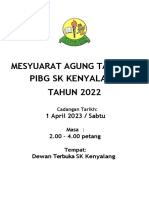 Cadangan Mesyuarat Agung Tahunan SK Kenyalang 2023