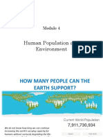 Earth's Carrying Capacity and Human Population Growth