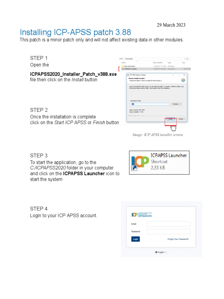 ICP-APSS Patch 3.88 Installation Guide | PDF | Computers