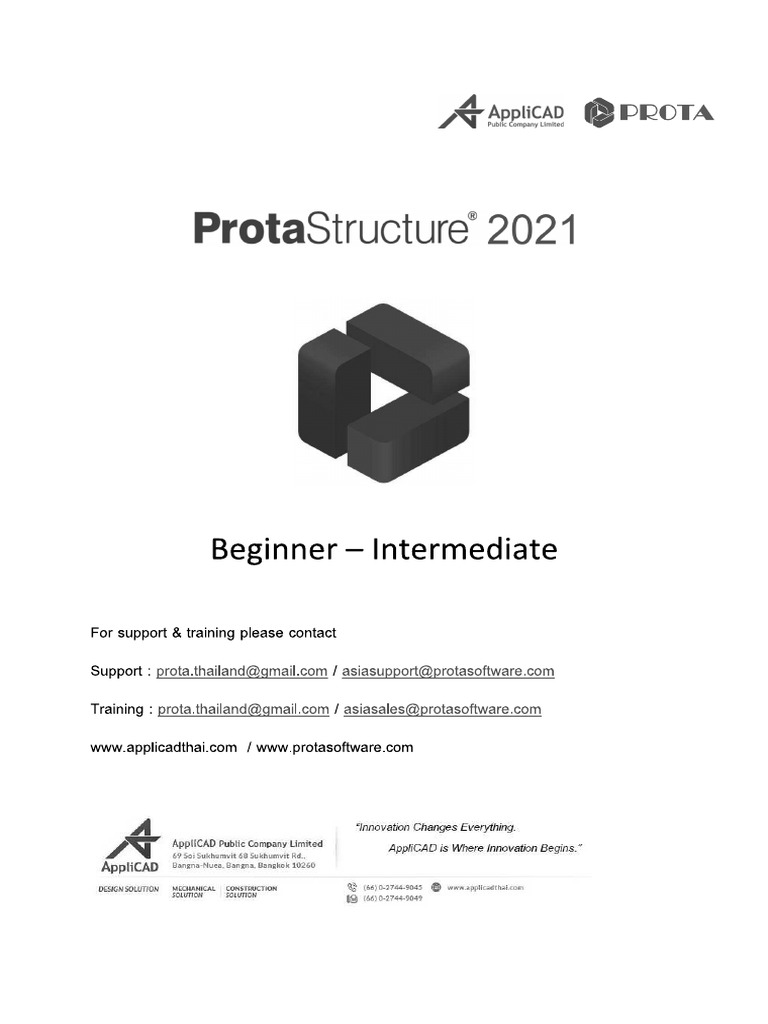 ProtaStructure ProtaDetail (ภาษาไทย v.2021) -2 | PDF