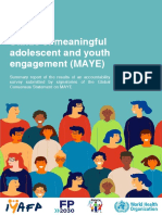 Status of Meaningful Adolescent and Youth Engagement Maye